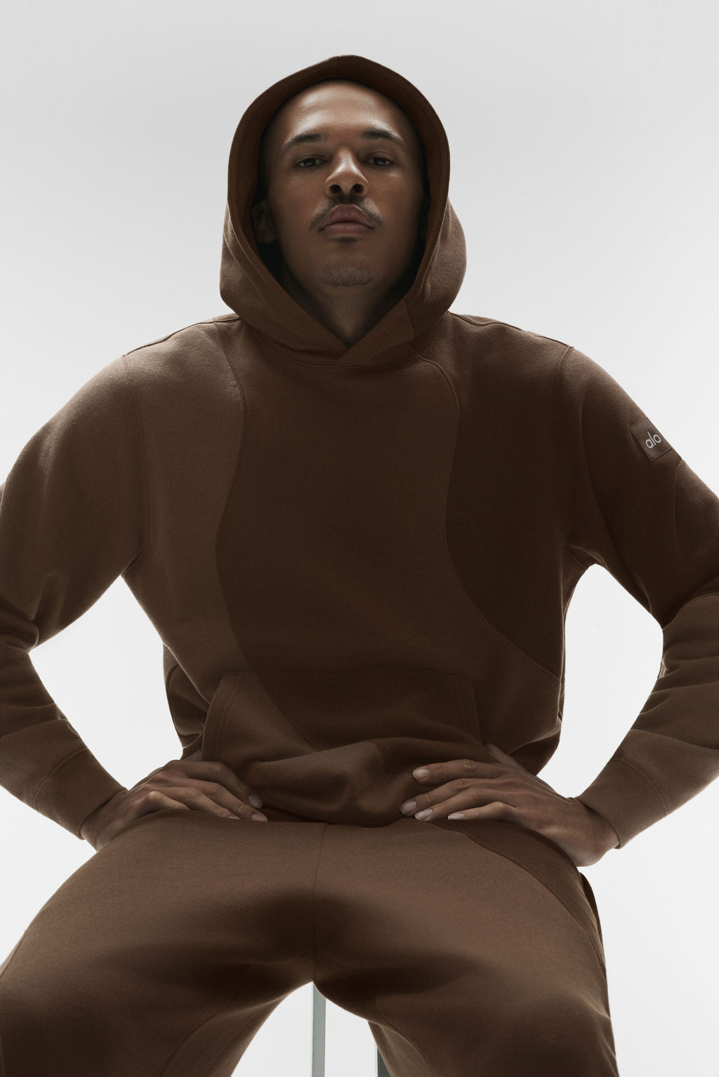 Make Waves Hoodie - Espresso Tonal product image 3, provided for visual reference and product detail review