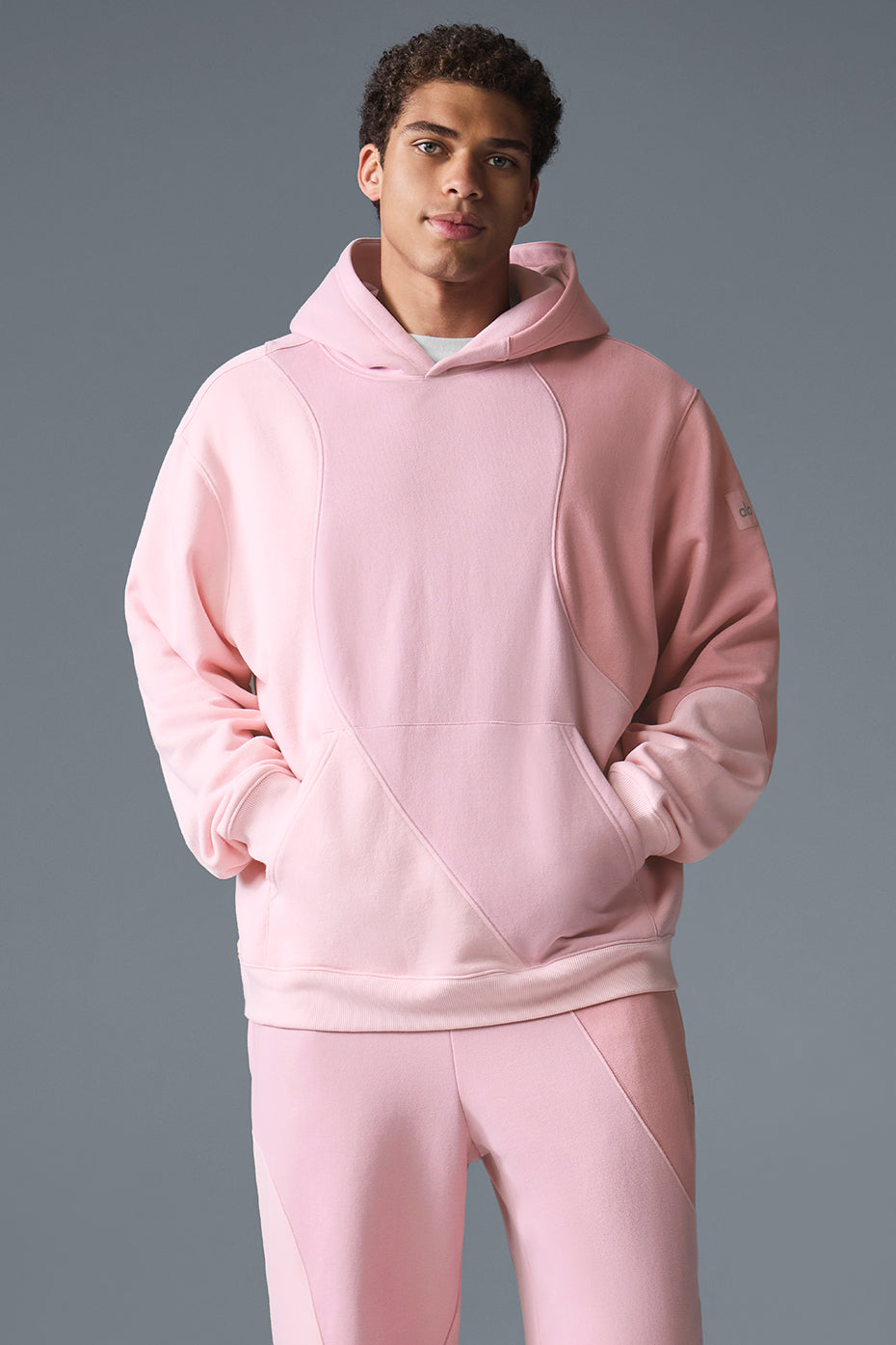 Make Waves Hoodie - Sunset Pink Tonal product image 1, provided for visual reference and product detail review