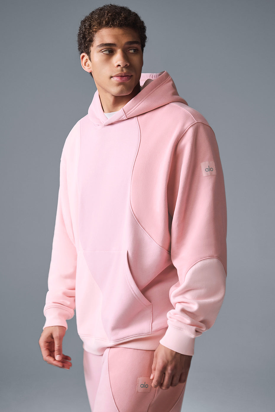 Make Waves Hoodie - Sunset Pink Tonal product image 2, provided for visual reference and product detail review