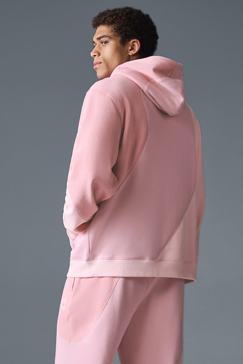 Make Waves Hoodie - Sunset Pink Tonal product image 3, provided for visual reference and product detail review