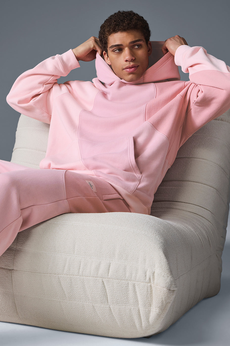 Make Waves Hoodie - Sunset Pink Tonal product image 4, provided for visual reference and product detail review