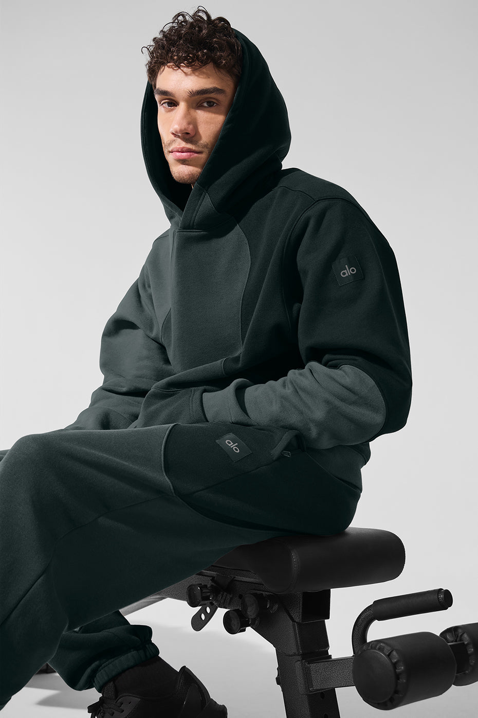 Make Waves Hoodie - Charcoal Green Tonal product image 4, provided for visual reference and product detail review
