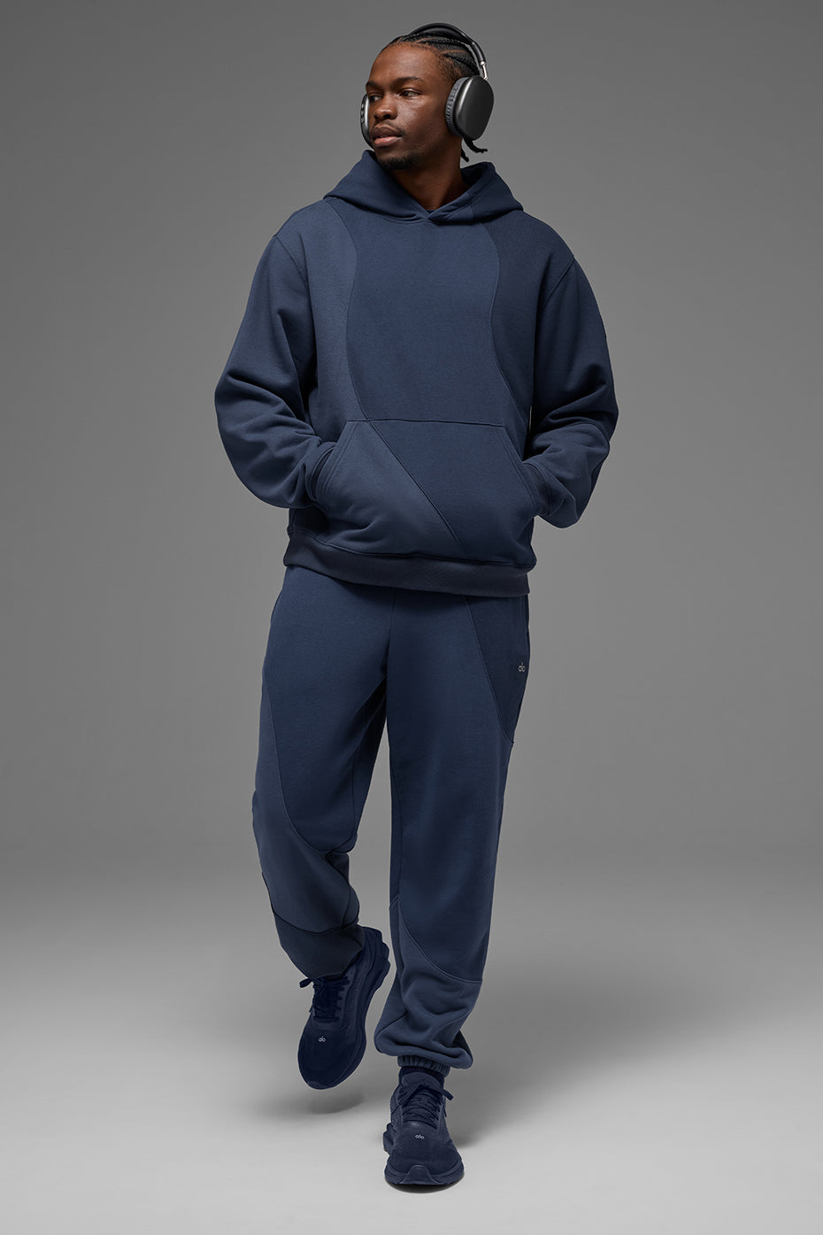 Make Waves Hoodie - Navy Tonal product image 4, provided for visual reference and product detail review