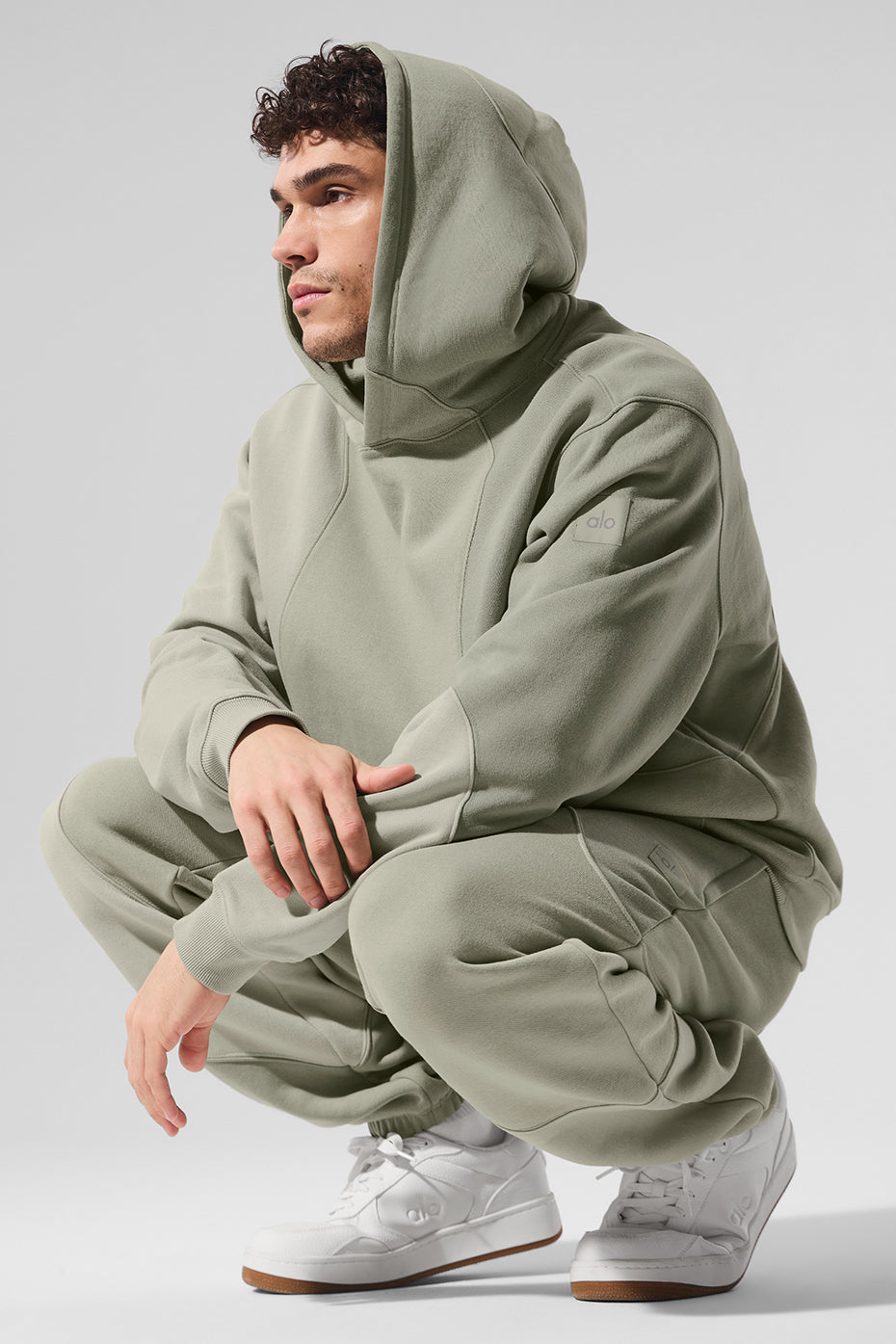 Make Waves Hoodie - Limestone Tonal product image 4, provided for visual reference and product detail review
