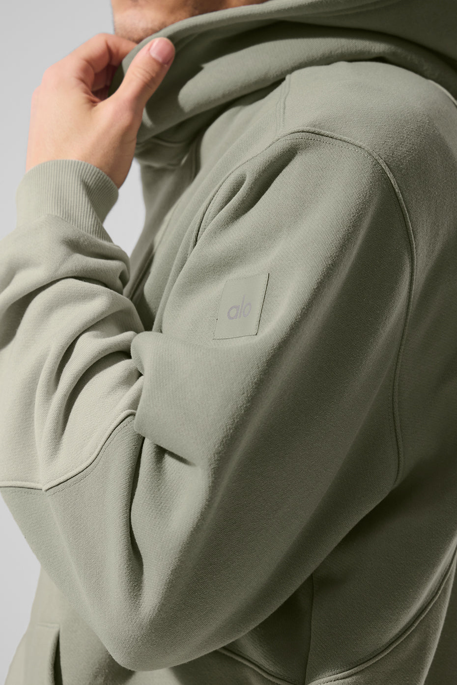 Make Waves Hoodie - Limestone Tonal product image 3, provided for visual reference and product detail review