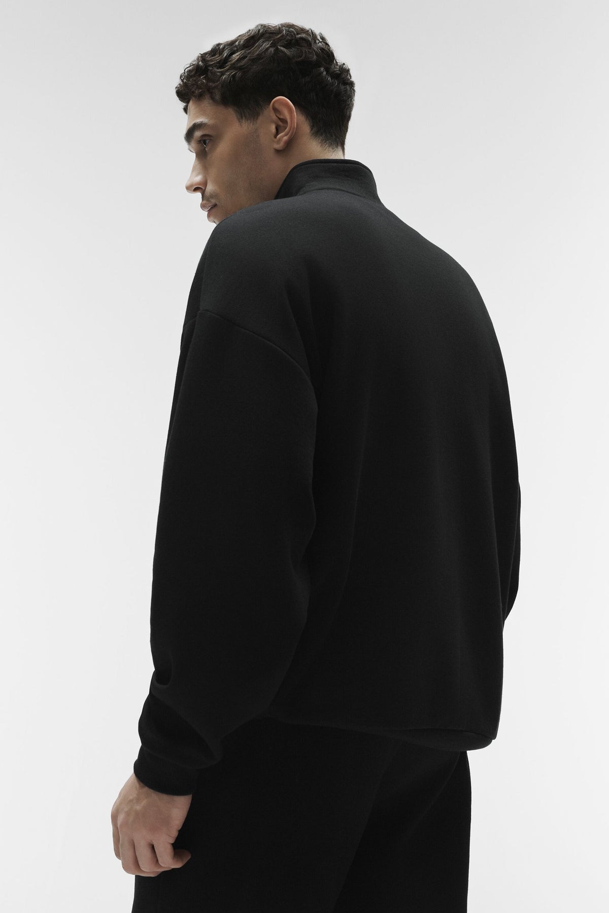 Accolade 1/4 Zip Pullover - Black product image 3, provided for visual reference and product detail review