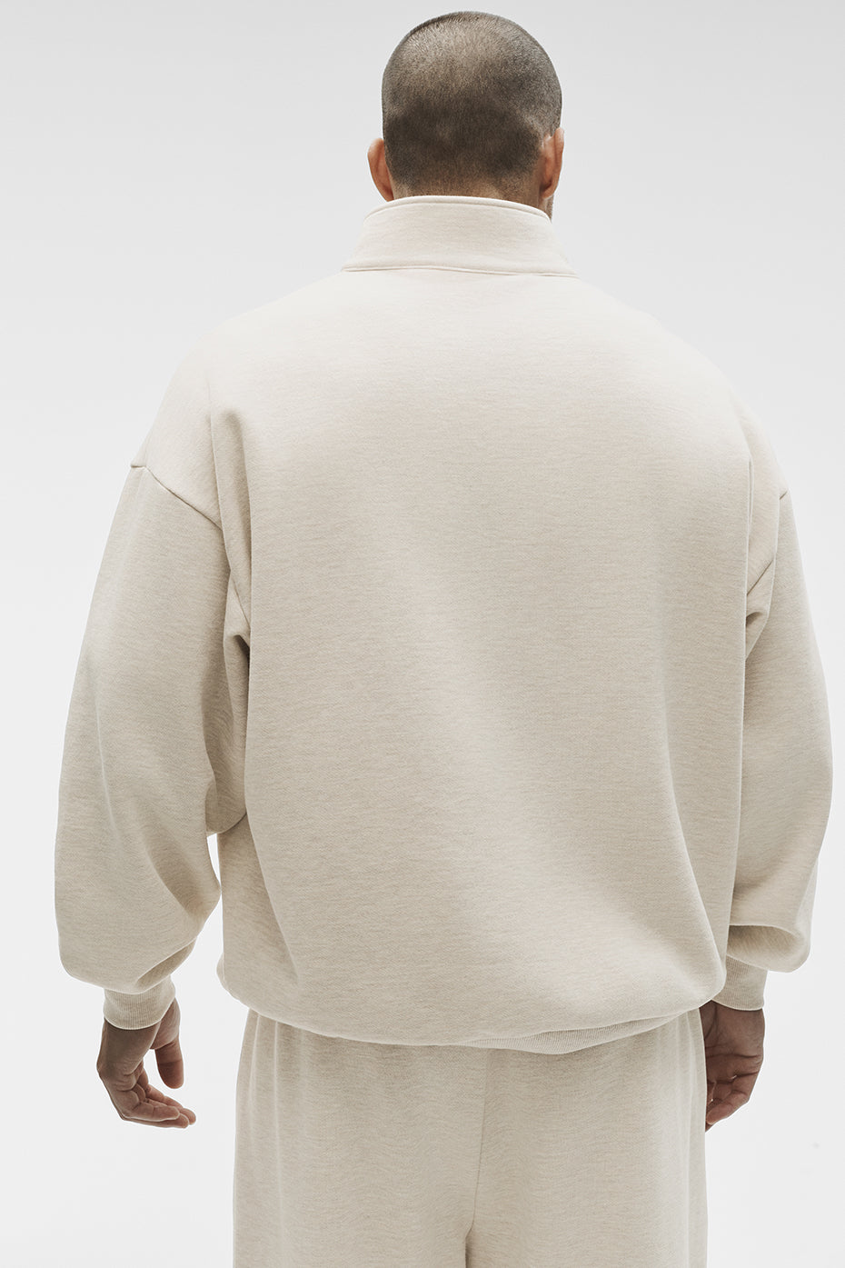 Accolade 1/4 Zip Pullover - Oatmeal Heather product image 2, provided for visual reference and product detail review