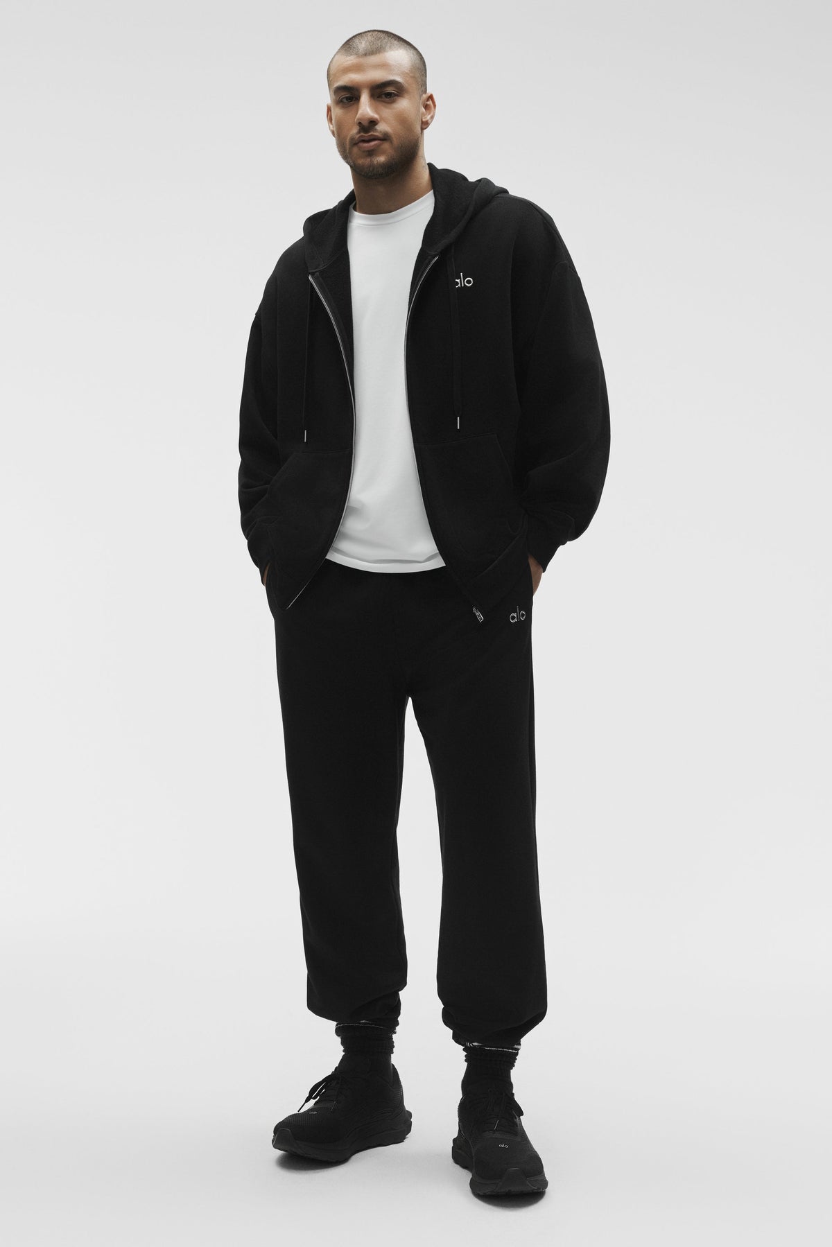Accolade Full Zip Hoodie - Black product image 6, provided for visual reference and product detail review