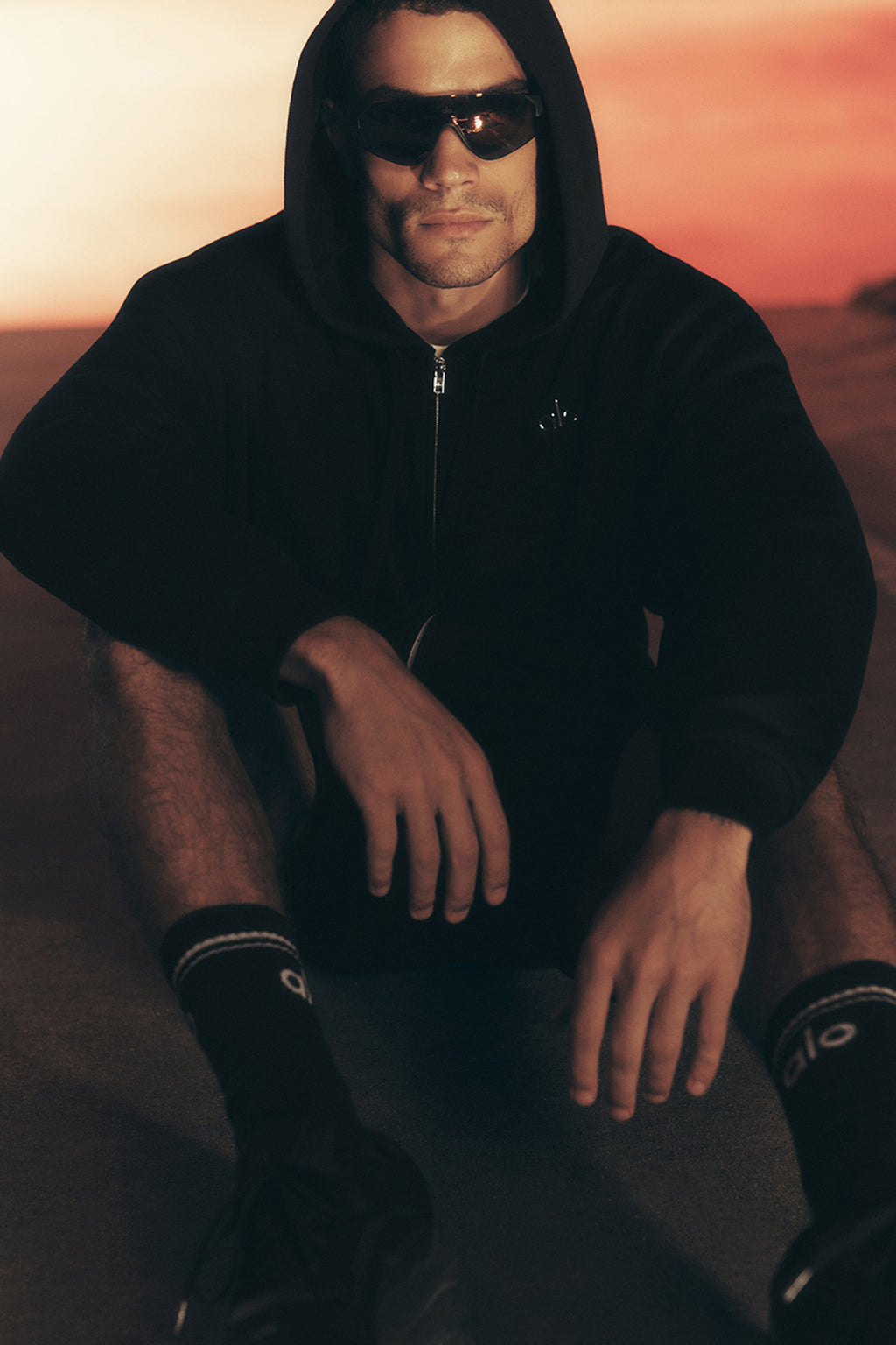 Accolade Full Zip Hoodie - Black product image 1, provided for visual reference and product detail review