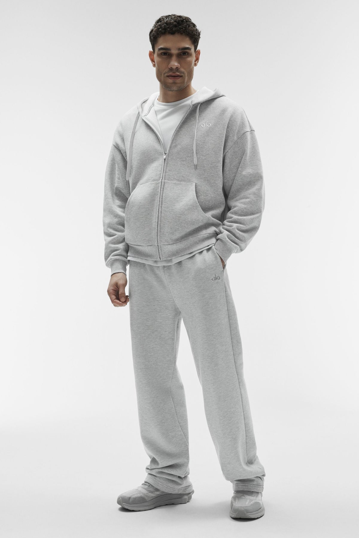 Accolade Full Zip Hoodie - Athletic Heather Grey product image 4, provided for visual reference and product detail review