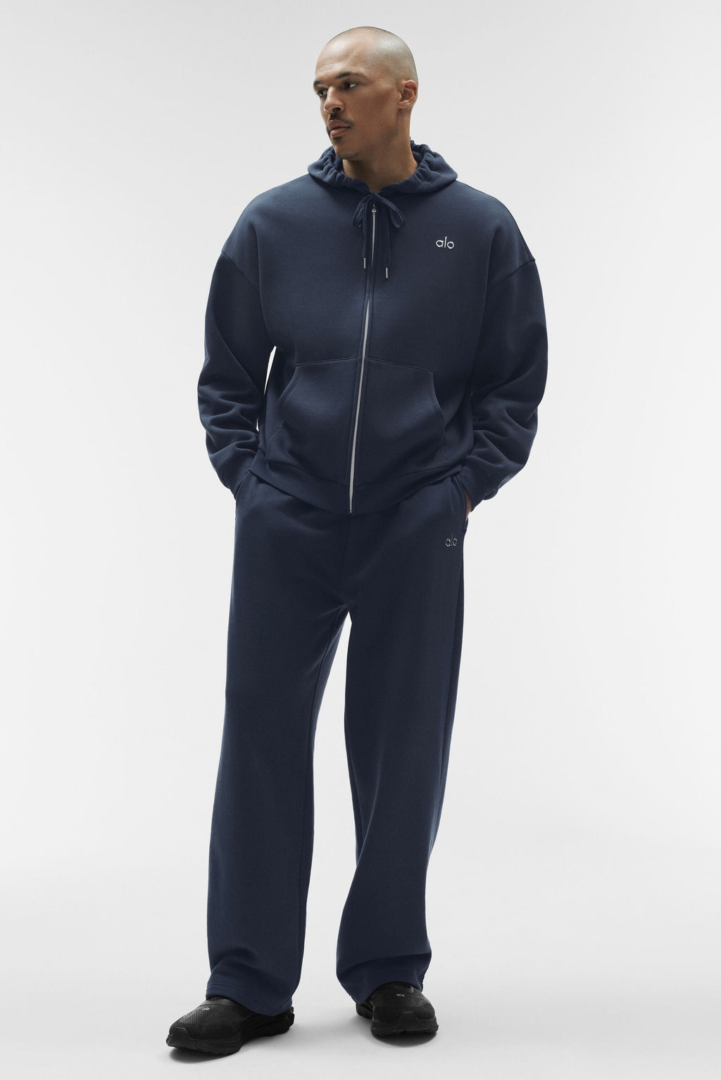 Accolade Full Zip Hoodie - Navy product image 4, provided for visual reference and product detail review