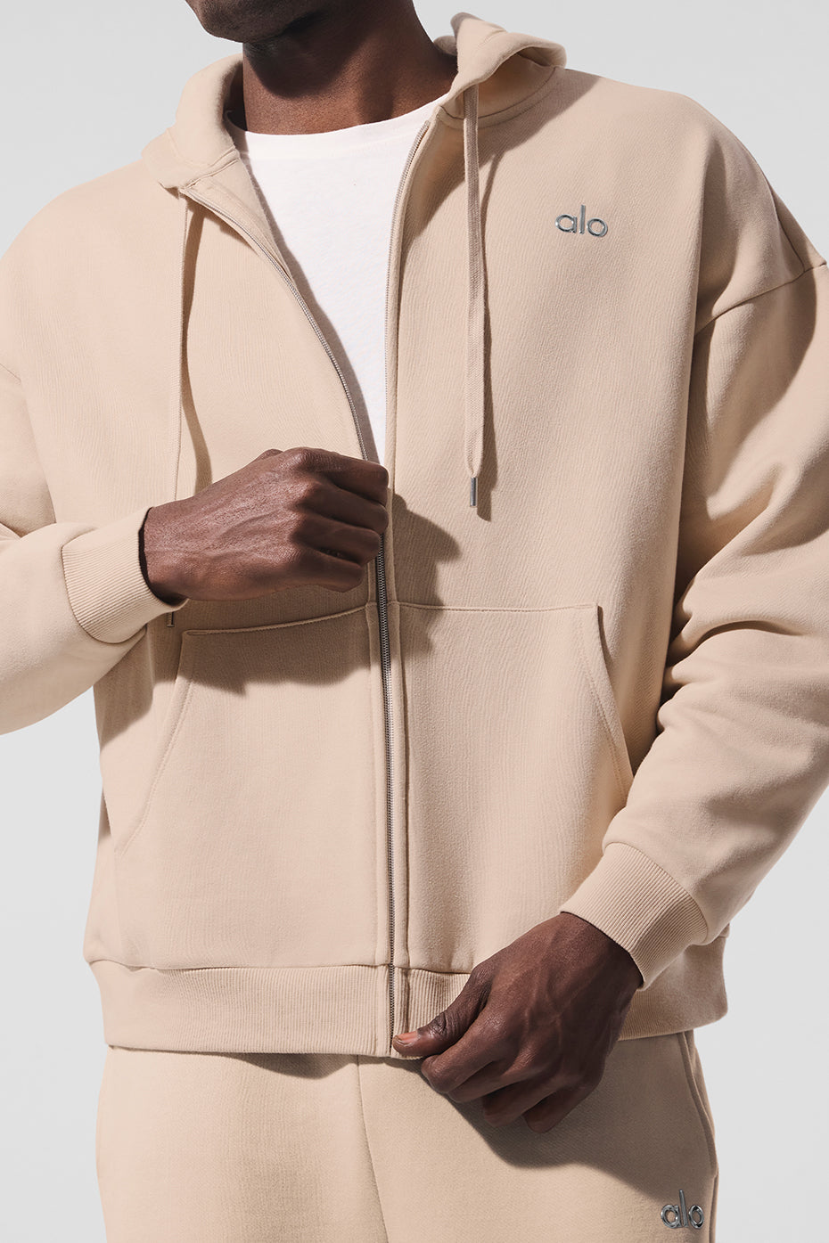 Accolade Full Zip Hoodie - Macadamia product image 3, provided for visual reference and product detail review