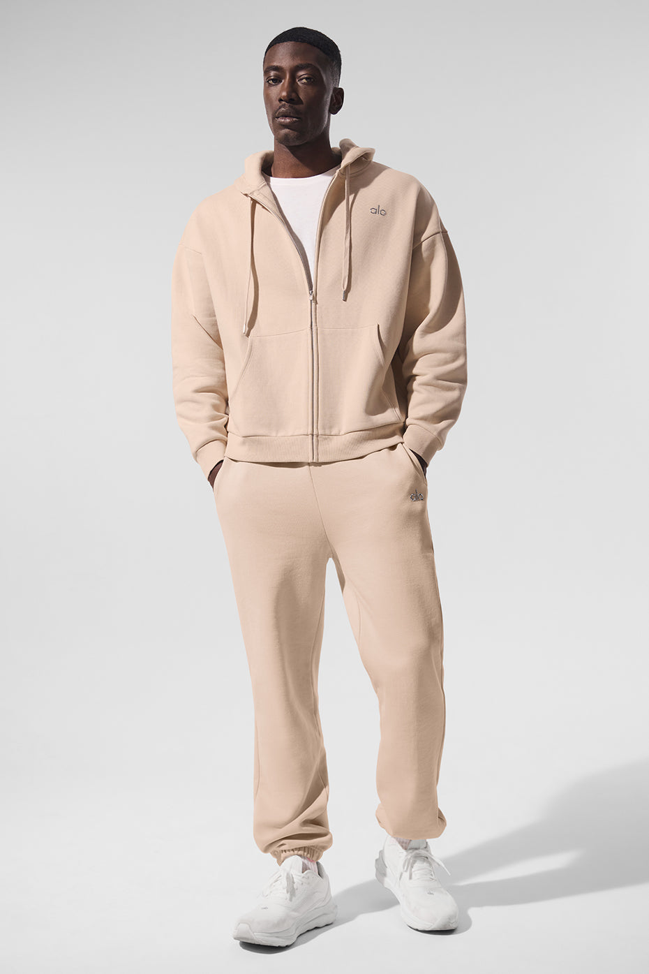 Accolade Full Zip Hoodie - Macadamia product image 4, provided for visual reference and product detail review