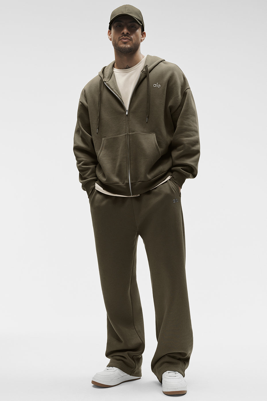Accolade Full Zip Hoodie - Olive Tree product image 6, provided for visual reference and product detail review