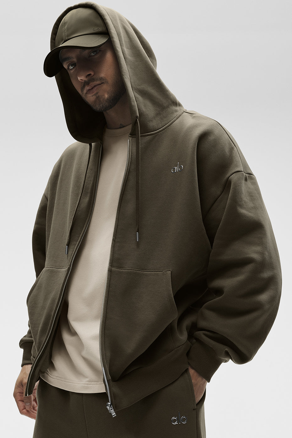 Accolade Full Zip Hoodie - Olive Tree product image 5, provided for visual reference and product detail review