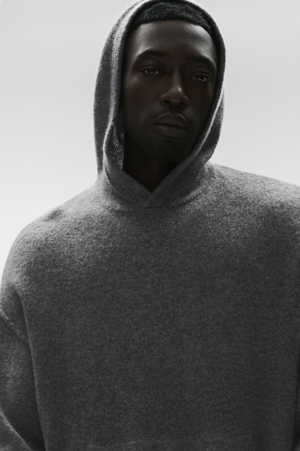 Wool Cashmere New Class Hoodie - Platinum Grey product image 4, provided for visual reference and product detail review