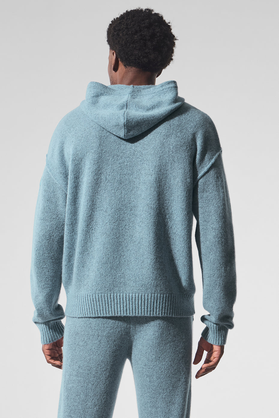 Wool Cashmere New Class Hoodie - Celestial Blue Granite Heather product image 3, provided for visual reference and product