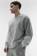 Make Waves Crew Neck Pullover - Athletic Heather Grey Tonal product image 1, provided for visual reference and product
