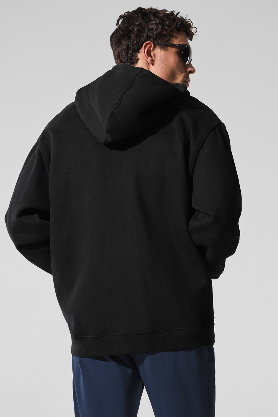 Renown Heavy Weight Full Zip Hoodie - Black product image 4, provided for visual reference and product detail review