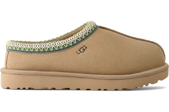 UGG Tasman Slipper - Mustard Seed/Vibrant Green (Women) product image 1, provided for visual reference and product detail