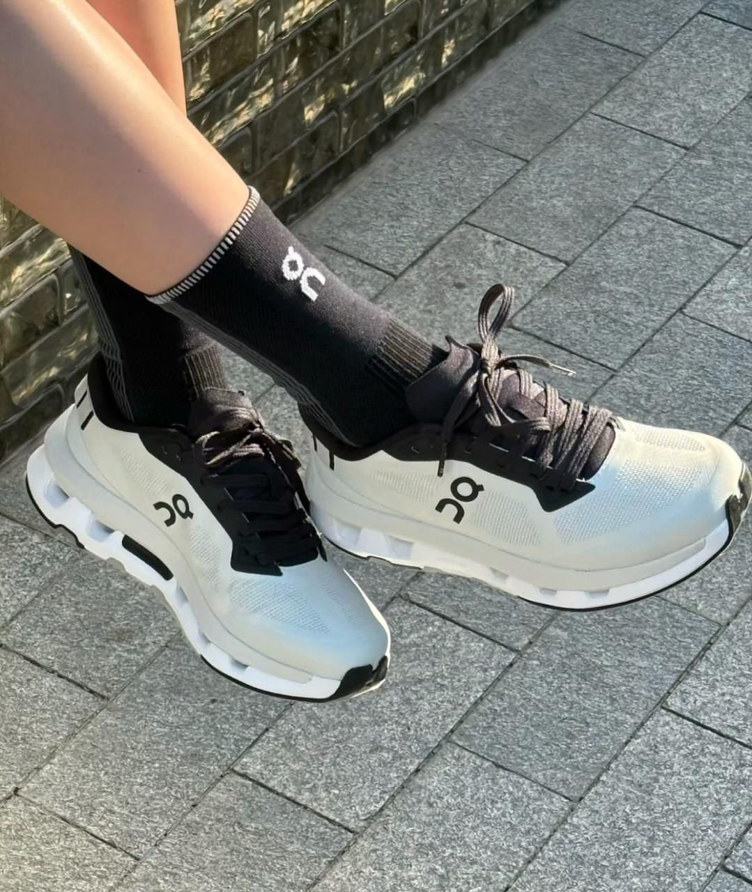 On Cloudzone Ice Black Lifestyle Sneakers product image 2, provided for visual reference and product detail review