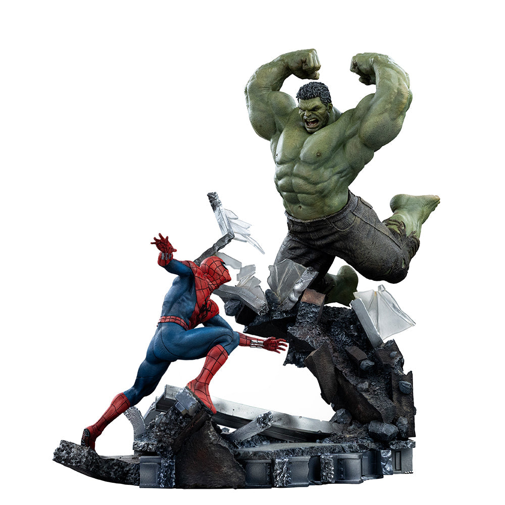 Pre-Order - Statue Spider-Man vs Hulk - Spider-Man: Brand New Day - Art Scale 1/10 - Iron Studios product image 1, provided