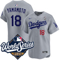 Yoshinobu Yamamoto Los Angeles Dodgers Alternate Road product image 1