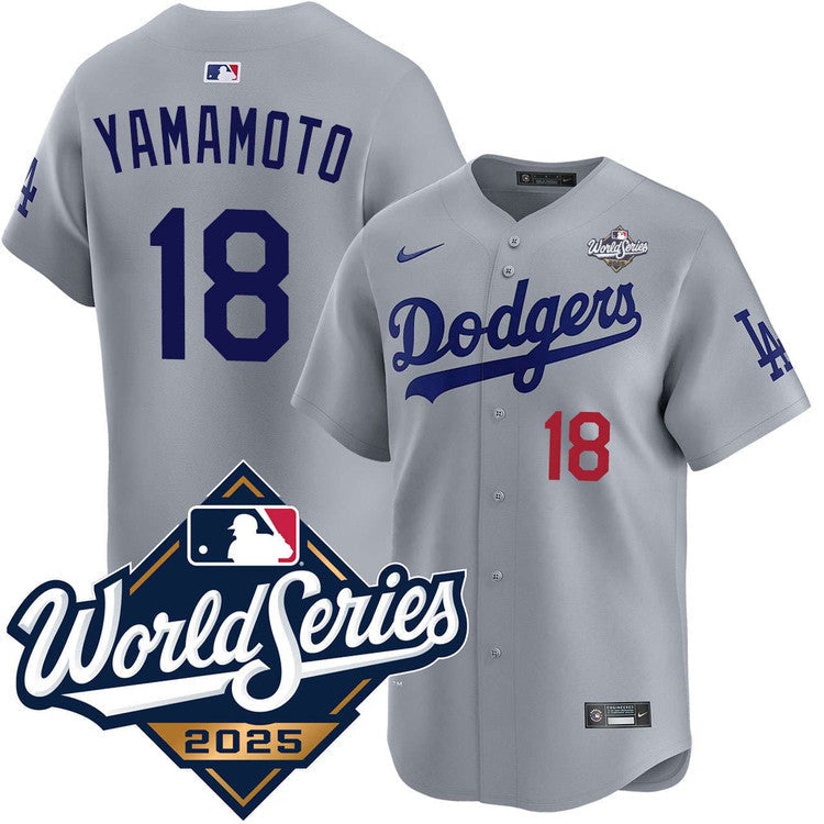 Yoshinobu Yamamoto Los Angeles Dodgers Alternate Road product image 1
