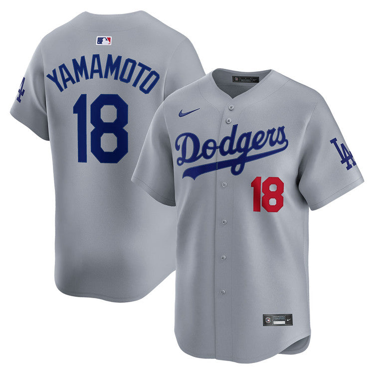 Yoshinobu Yamamoto Los Angeles Dodgers Alternate Road product image 1