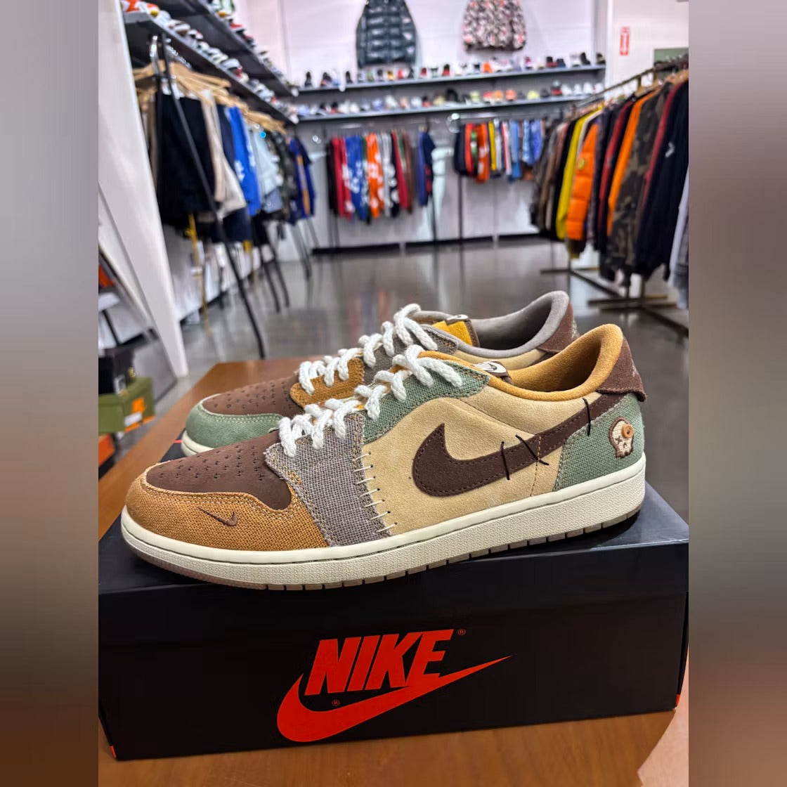 Air Jordan 1 Retro Low OG Zion Williamson Voodoo product image 3, provided for visual reference and product detail review