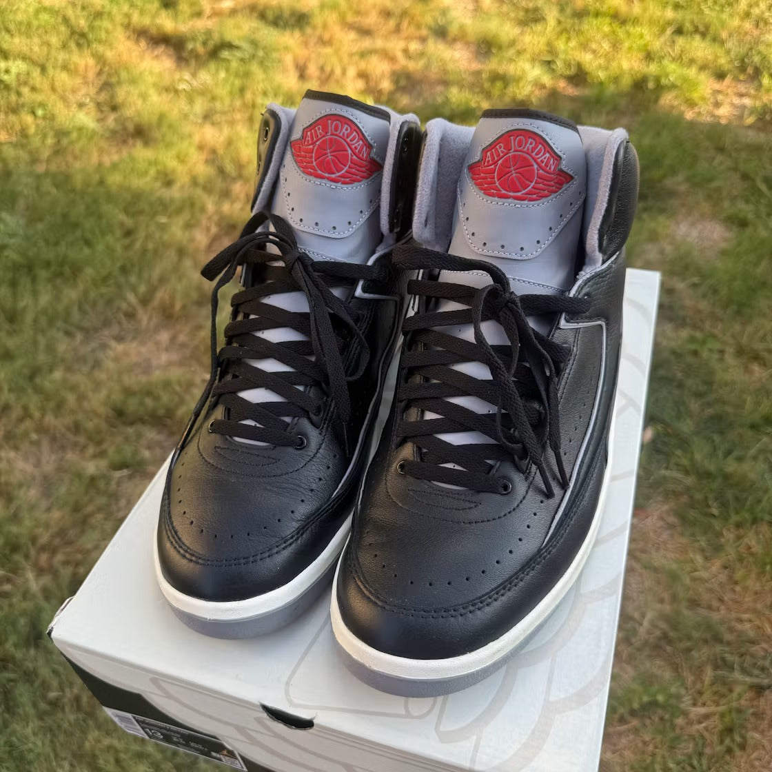 Air Jordan 2 Retro Black Cement product image 2, provided for visual reference and product detail review