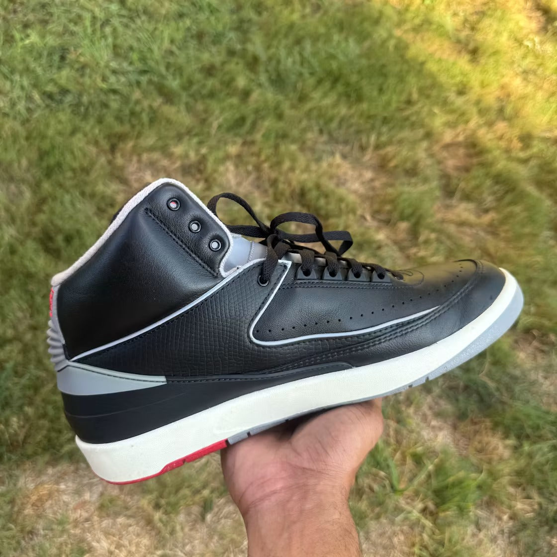 Air Jordan 2 Retro Black Cement product image 5, provided for visual reference and product detail review