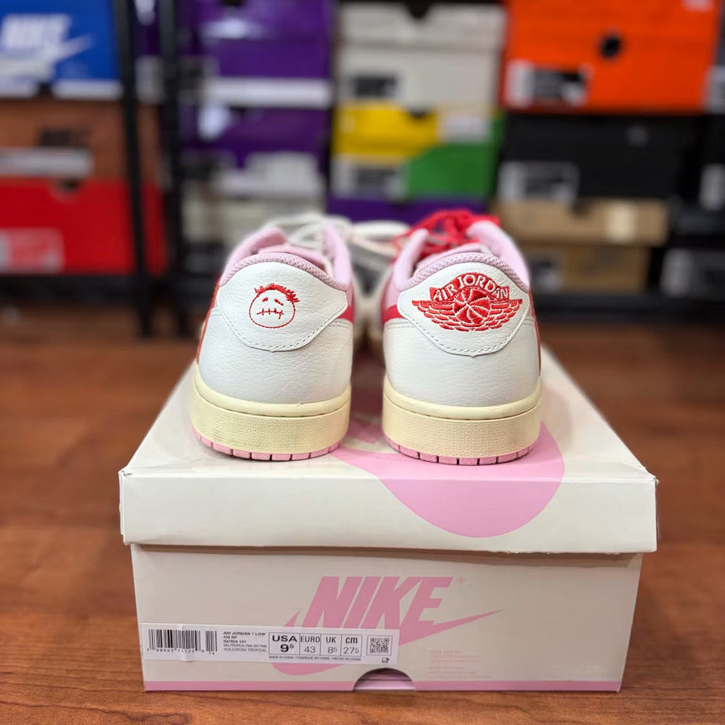 Air Jordan 1 Retro Low OG SP Travis Scott Sail Tropical Pink product image 5, provided for visual reference and product