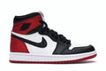 Air Jordan 1 Retro High Satin Black Toe (Women) product image 1, provided for visual reference and product detail review
