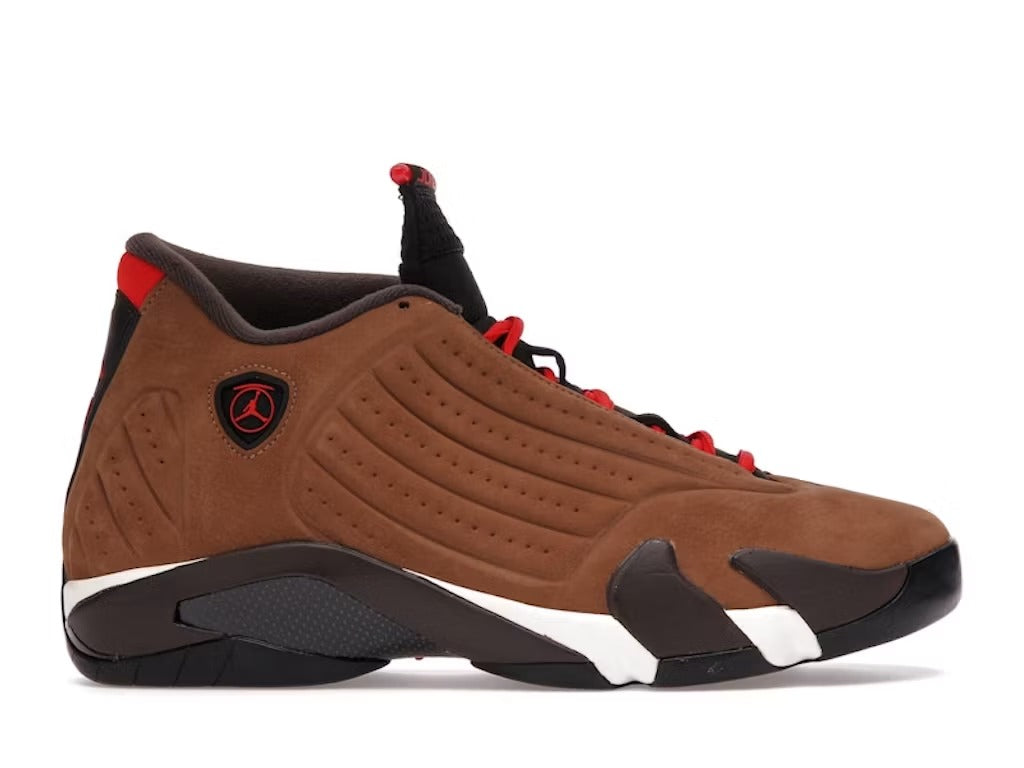 Air Jordan 14 Retro Winterized Archaeo Brown product image 1, provided for visual reference and product detail review