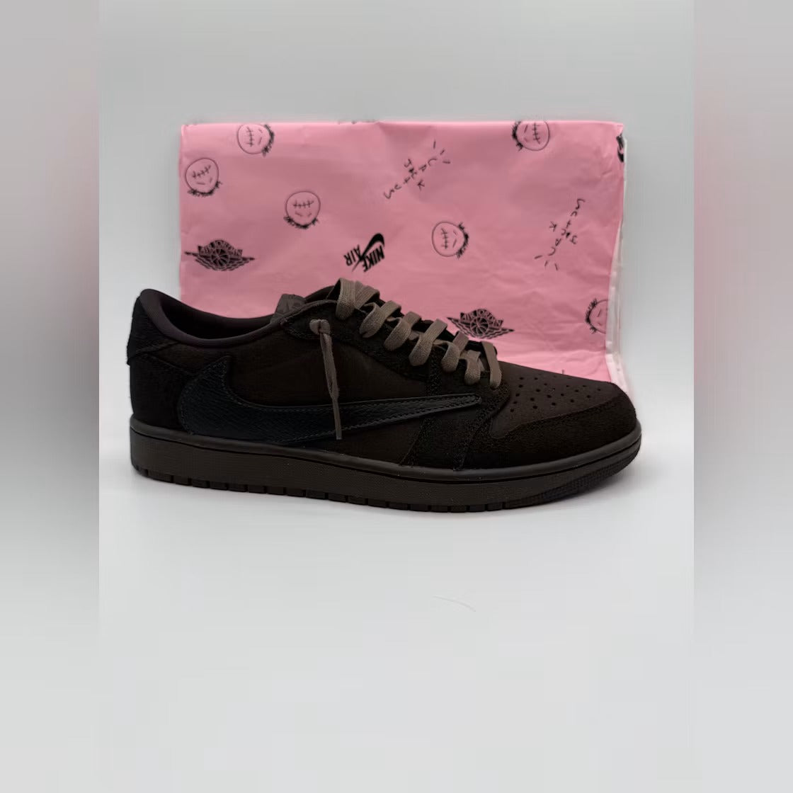Air Jordan 1 Retro Low OG SP Travis Scott Velvet Brown product image 6, provided for visual reference and product detail