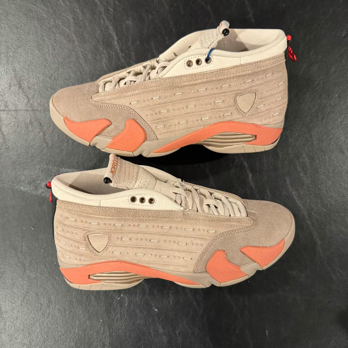 Air Jordan 14 Retro Low CLOT Terra Blush product image 2, provided for visual reference and product detail review