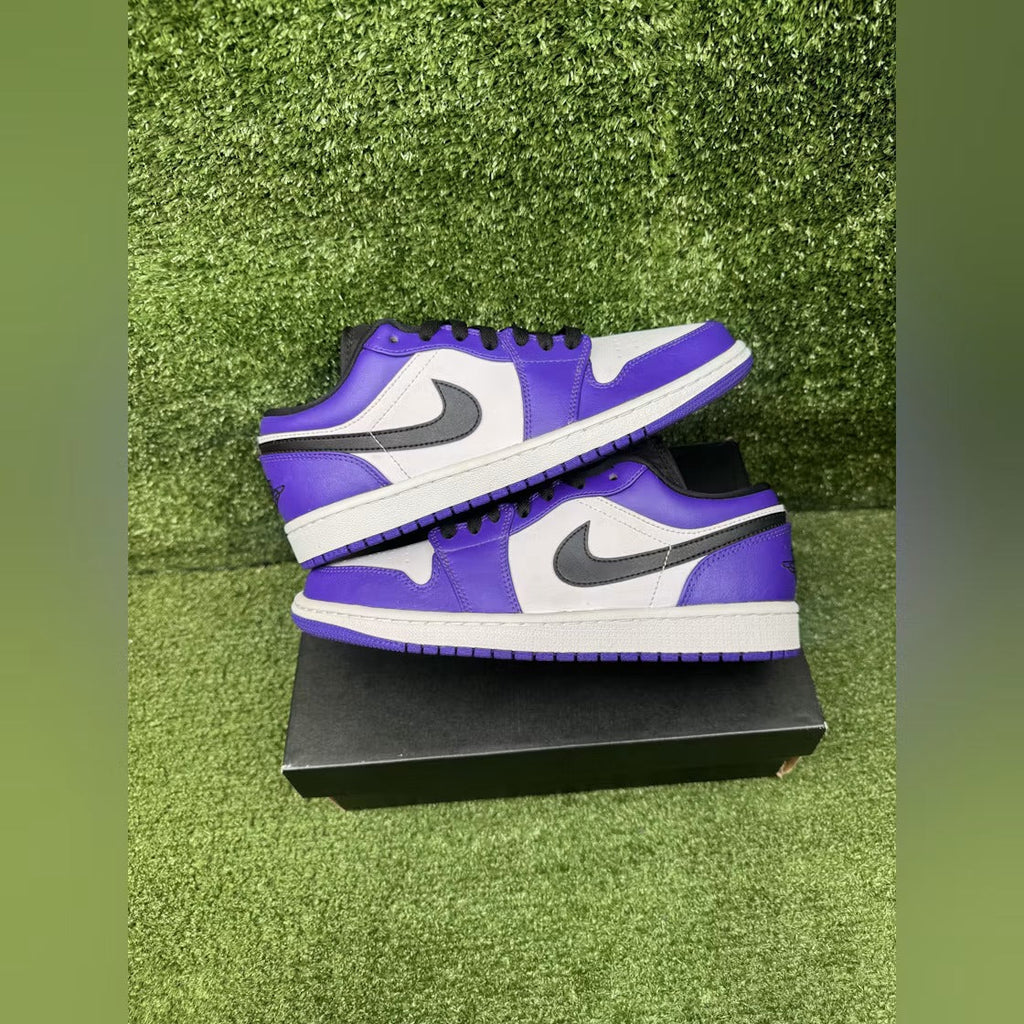 Air Jordan 1 Low Court Purple White product image 2, provided for visual reference and product detail review