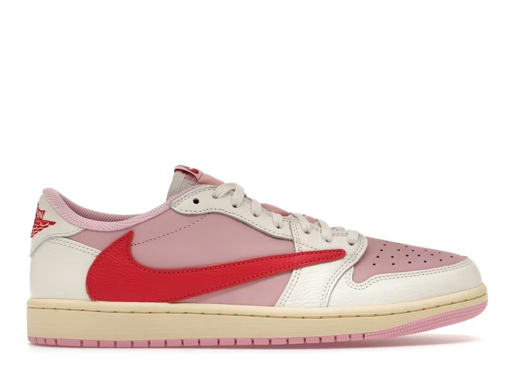 Air Jordan 1 Retro Low OG SP Travis Scott Sail Tropical Pink product image 1, provided for visual reference and product