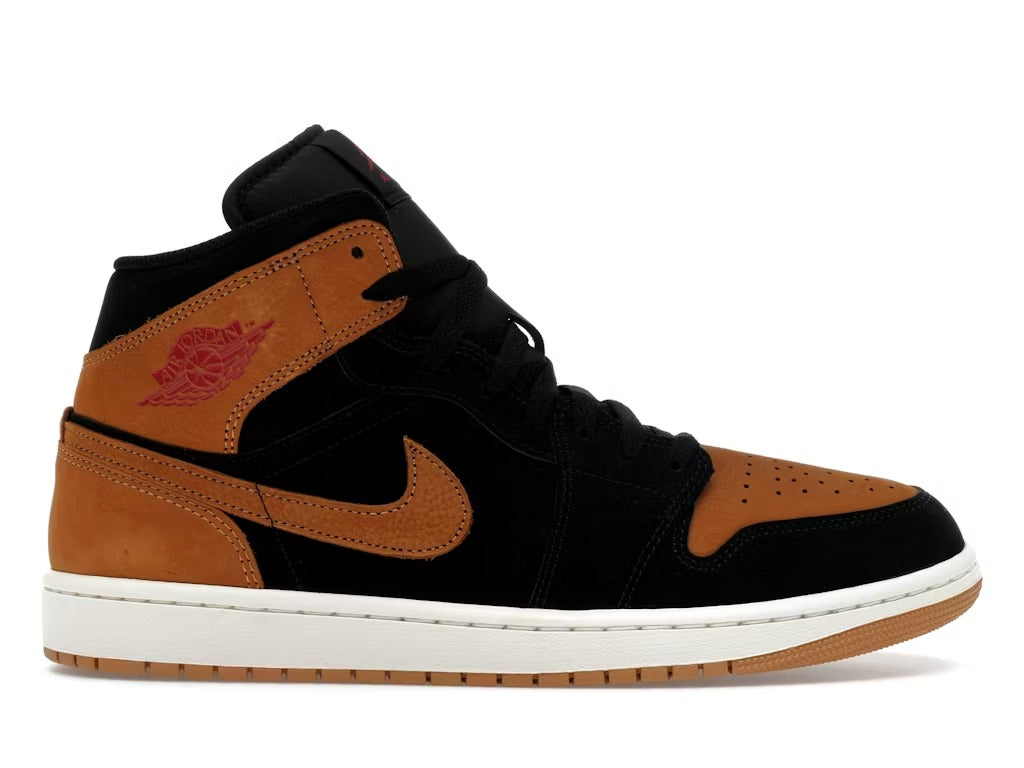 Air Jordan 1 Mid SE Black Flax product image 1, provided for visual reference and product detail review