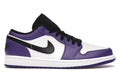 Air Jordan 1 Low Court Purple White product image 1, provided for visual reference and product detail review