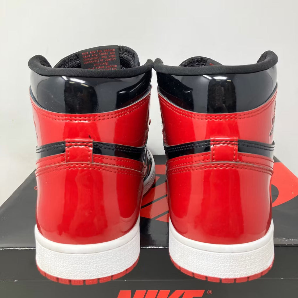 Air Jordan 1 Retro High OG Patent Bred product image 5, provided for visual reference and product detail review