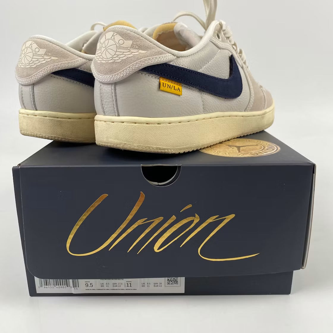 Air Jordan 1 Retro AJKO Low SP Union Sail Leather product image 3, provided for visual reference and product detail review