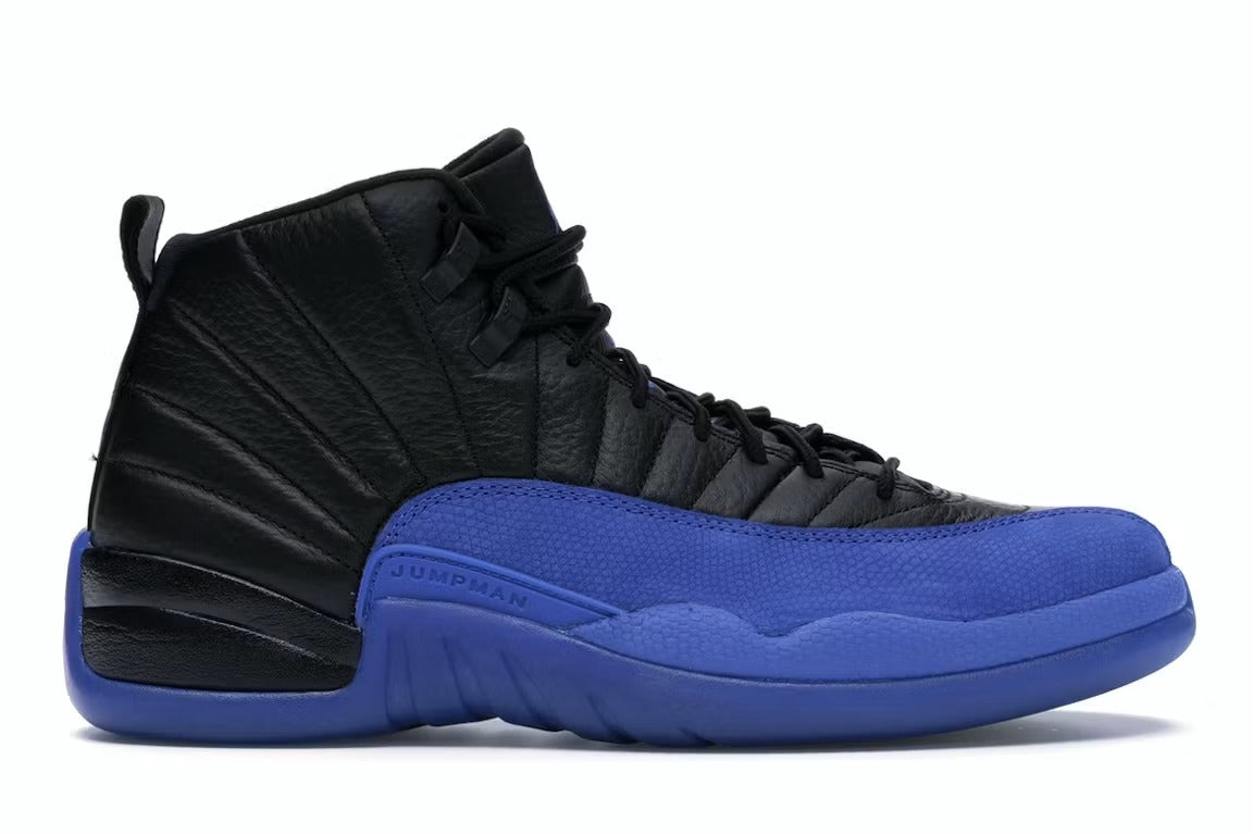 Air Jordan 12 Retro Black Game Royal product image 1, provided for visual reference and product detail review