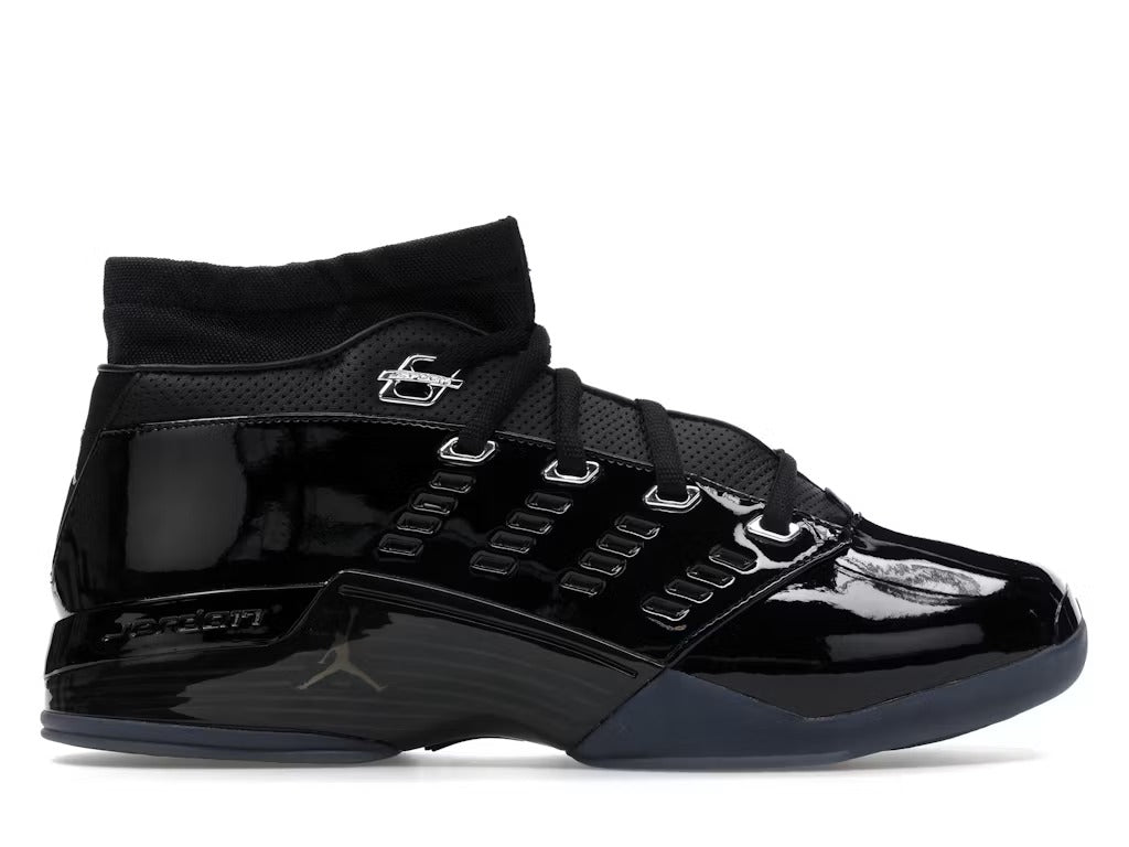 Air Jordan 17 Low Black Patent product image 1, provided for visual reference and product detail review
