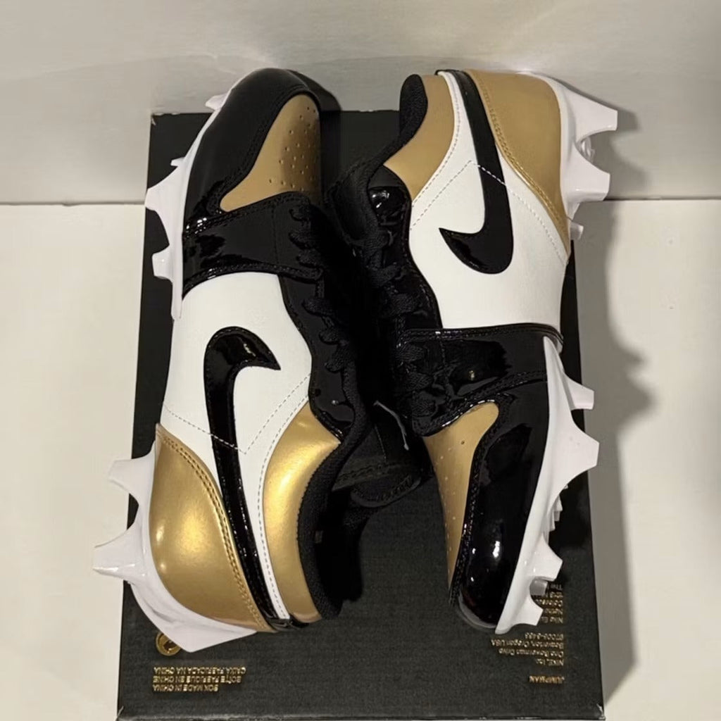 Air Jordan 1 Low TD Cleat Patent Gold Toe product image 4, provided for visual reference and product detail review
