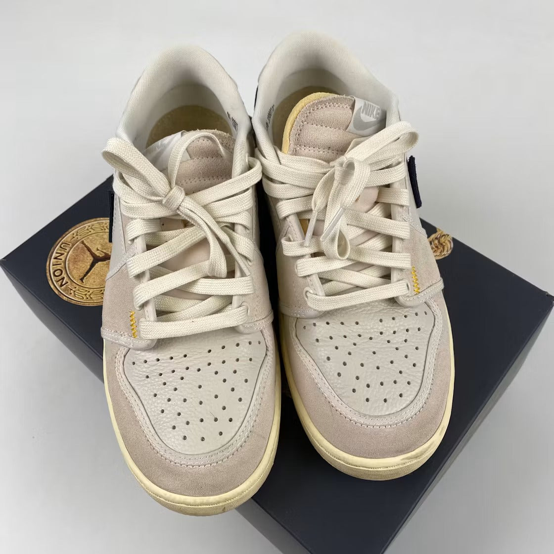 Air Jordan 1 Retro AJKO Low SP Union Sail Leather product image 4, provided for visual reference and product detail review