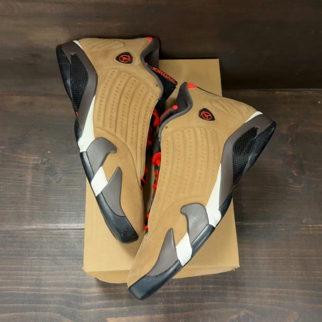 Air Jordan 14 Retro Winterized Archaeo Brown product image 2, provided for visual reference and product detail review