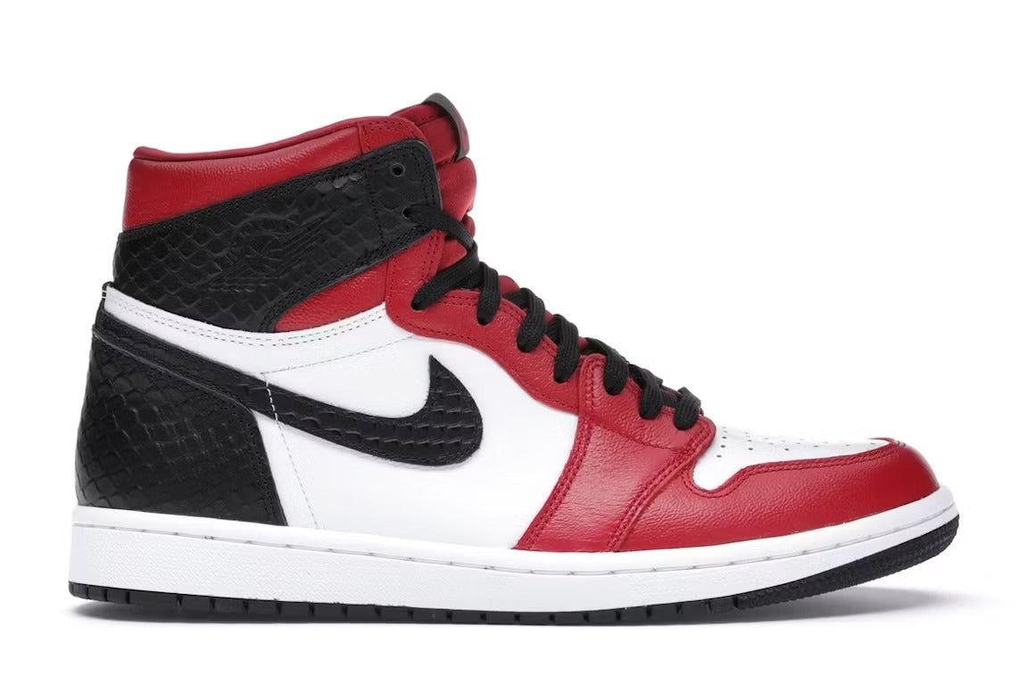 Air Jordan 1 Retro High Satin Snake Chicago (Women) product image 1, provided for visual reference and product detail review