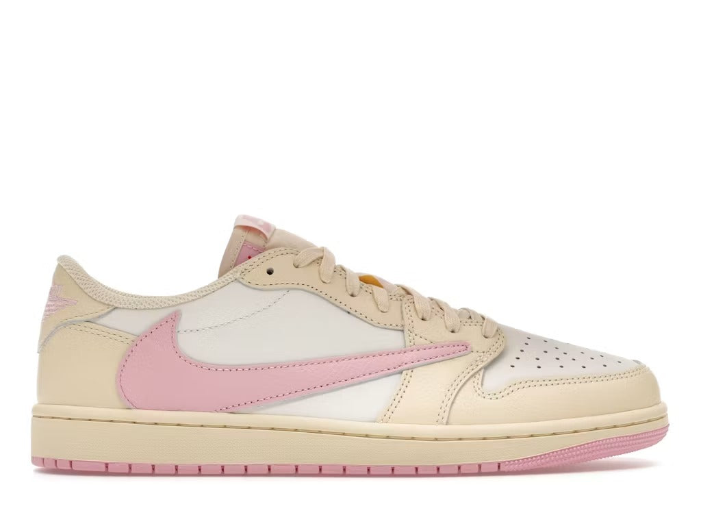 Air Jordan 1 Retro Low OG SP Travis Scott Shy Pink product image 1, provided for visual reference and product detail review
